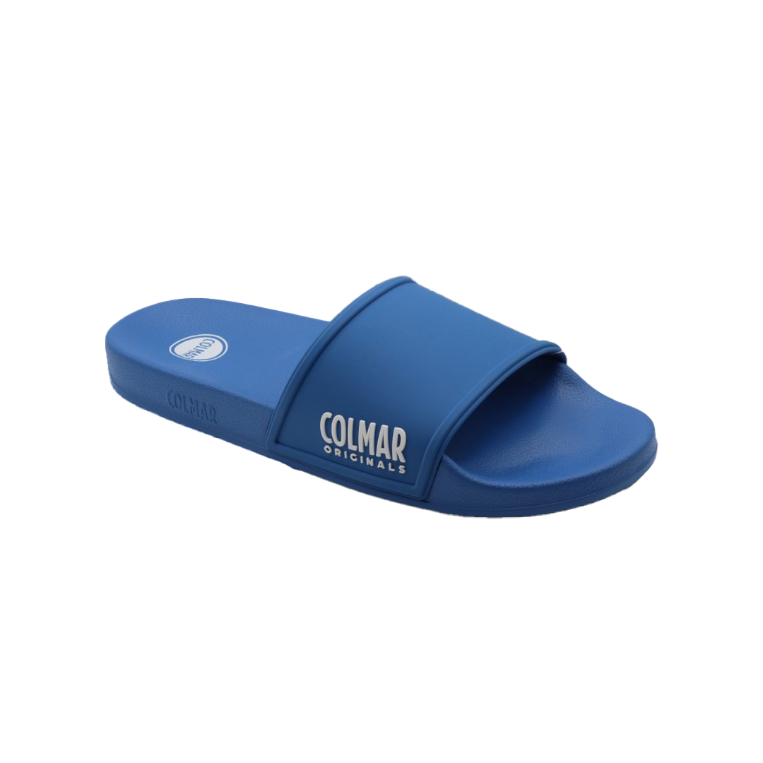 slipper plain blue-white 903 tg - SP-903