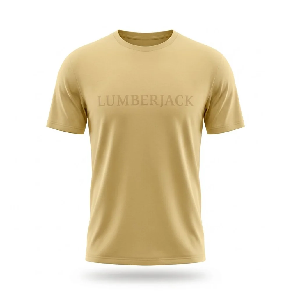 lumberjack big horizontal logo tee light brown - LBJ26010-LBR