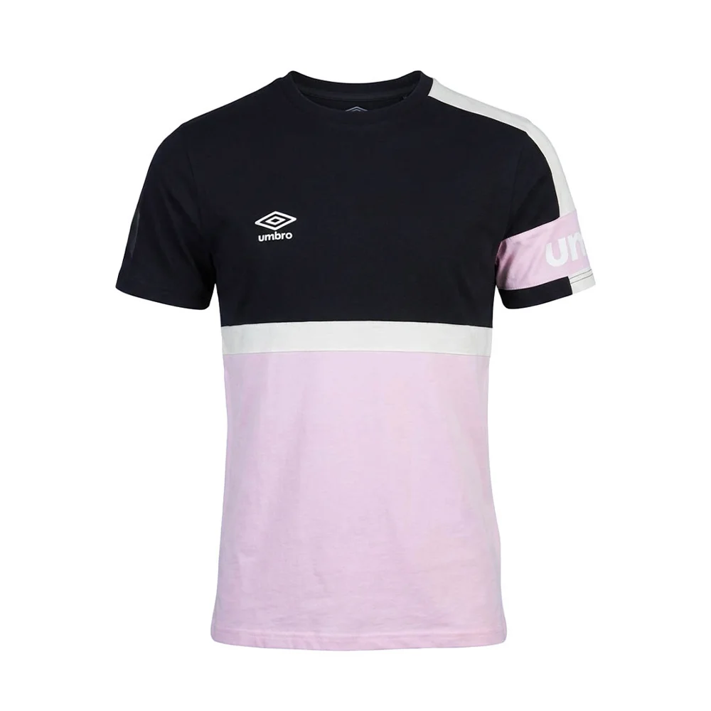 umbro men t-shirt ss pink black-084 - UAA241M006-084